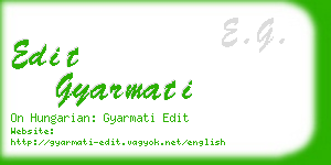 edit gyarmati business card